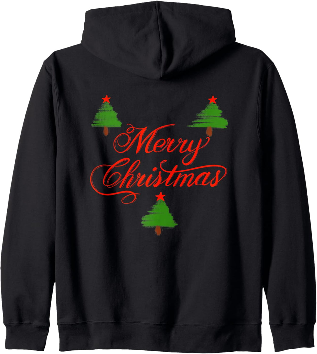 Drei Weihnachtsbaum Kapuzenjacke