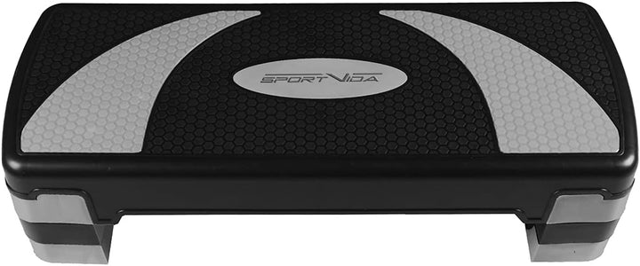 SportVida Steppbrett für Aerobic - Stepper für zuhause Training - Stepper Fitness - Fitnessgeräte fü