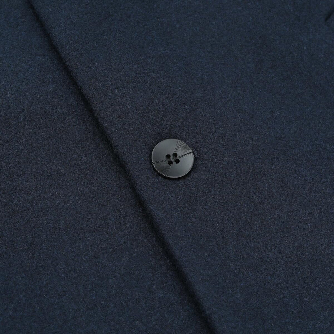 Allthemen Wintermantel Herren Wollmantel Lang Slim Fit Herrenmantel mit Stehkragen Business Coat für