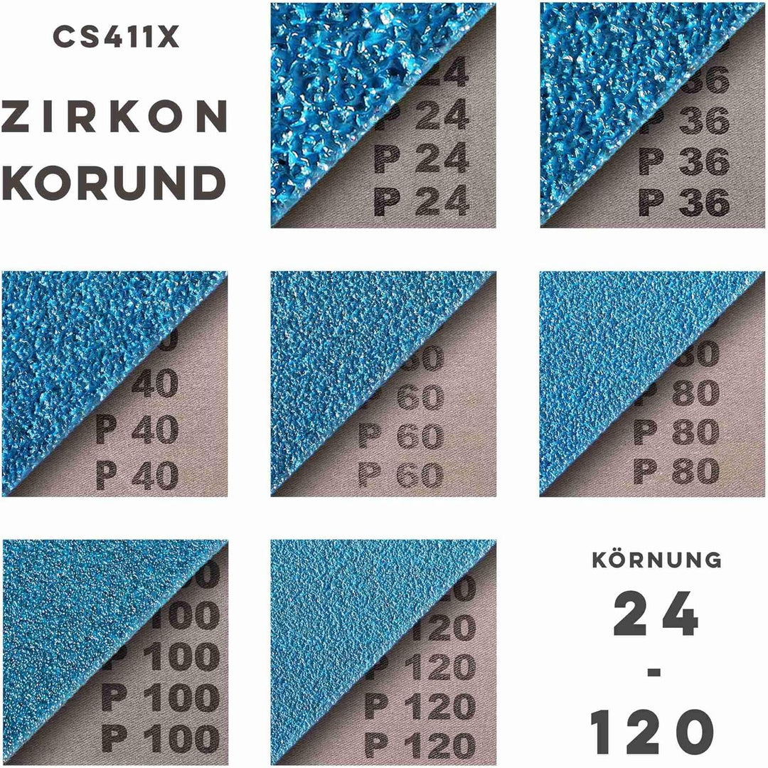 5er Pack Klingspor Schleifband | 40x760 mm | Rohrbandschleifer | Edelstahl INOX | Industriequalität