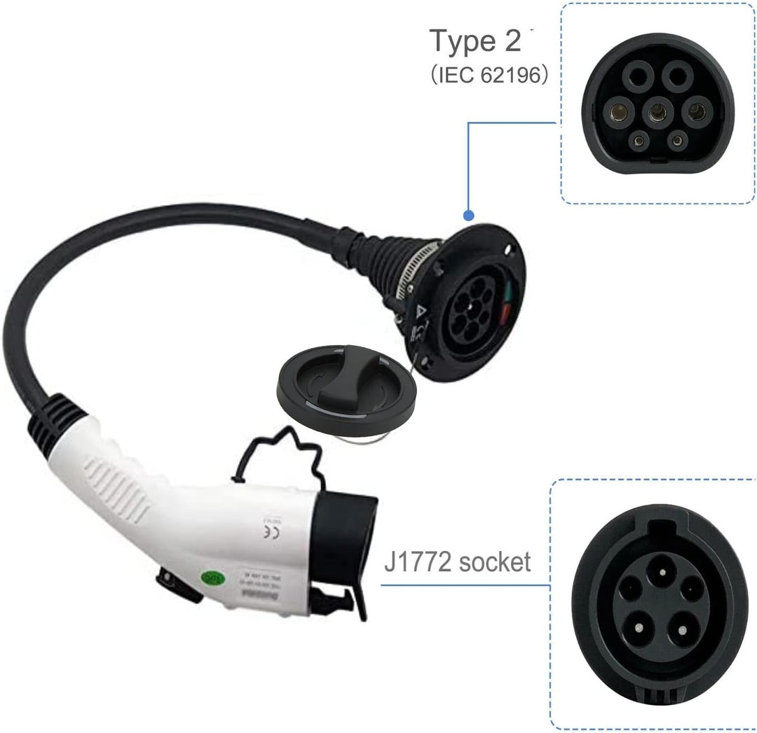 Typ 2 EV-Ladesteckdose New Energy Vehicles Ladesteckdose Typ 2 Dreiphasig 480 V 16 A 32 A Universal