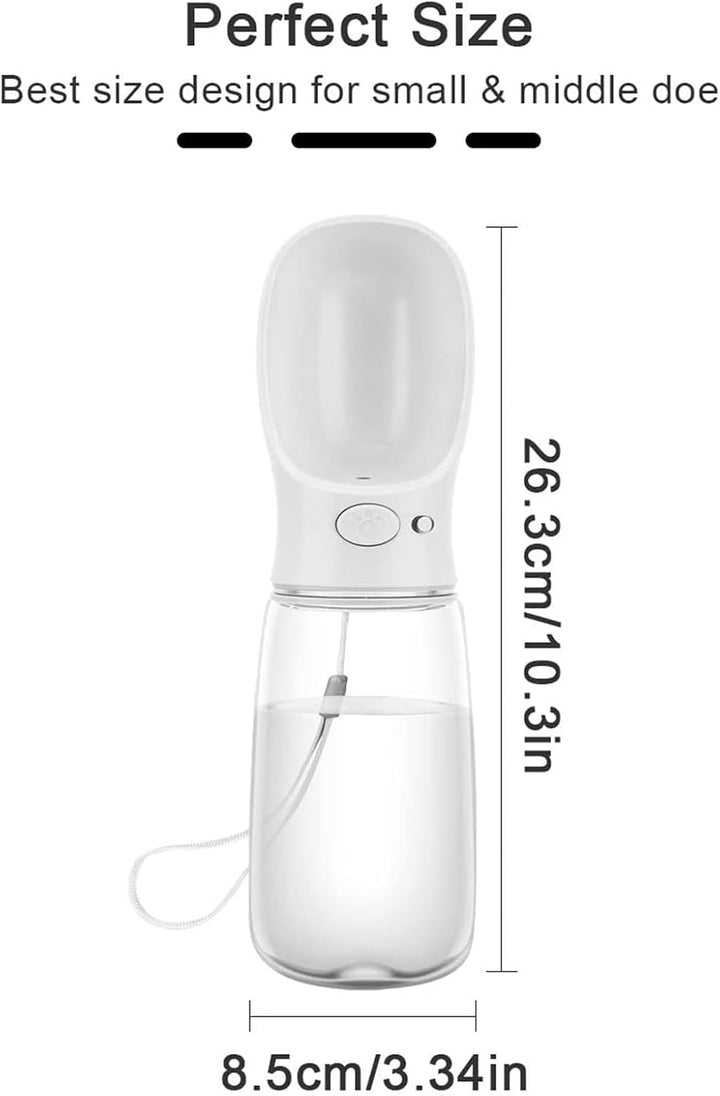 COTOP Hundetrinkflasche für Unterwegs, Tragbare Trinkflasche Hund 550ml, BPA-frei Wasserflasche Hund