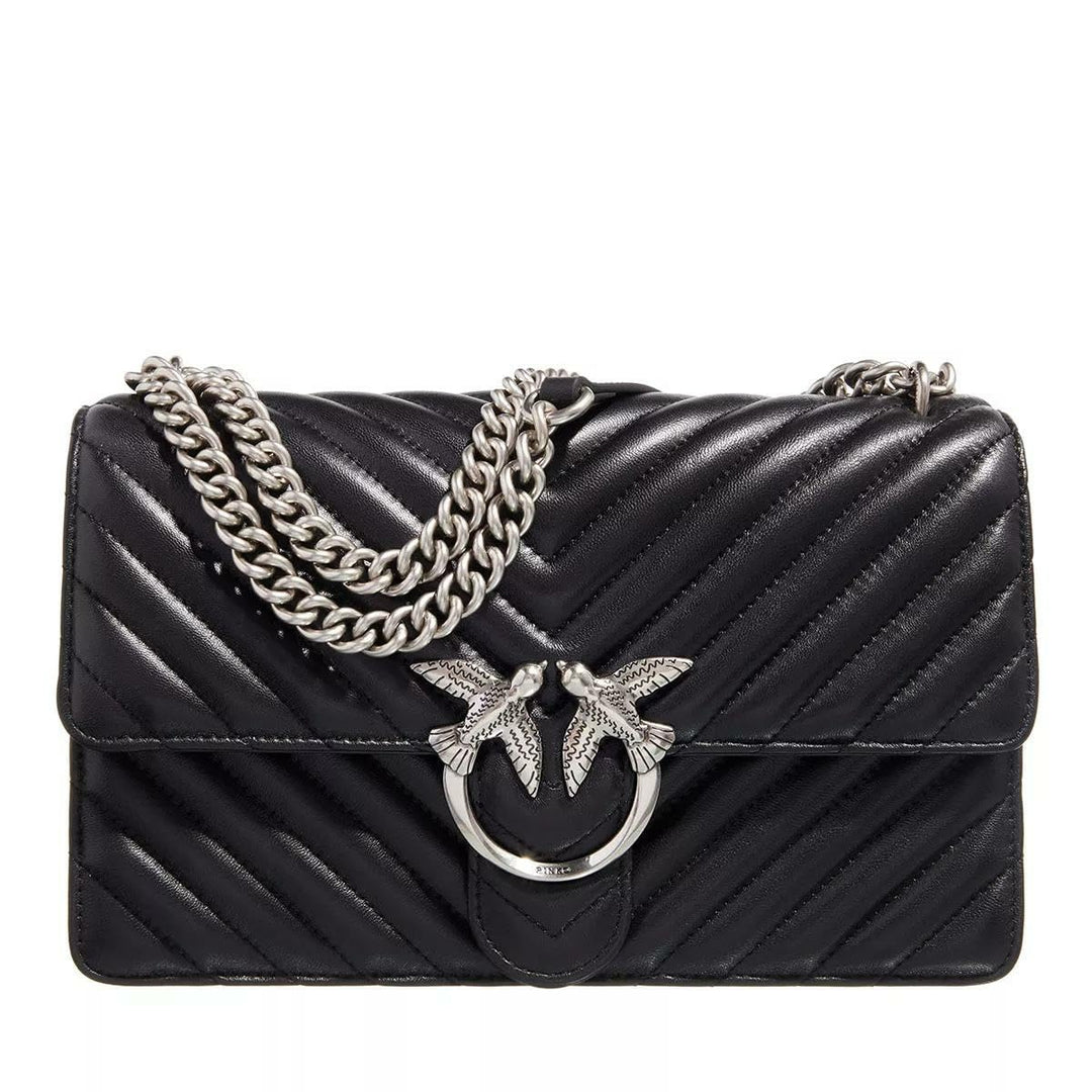 Pinko Damen Love One Classic Sheep Napp Liebe EINEN KLASSISCHEN DC-SCHAFNAPP Z99o_nero-old Silver, Z
