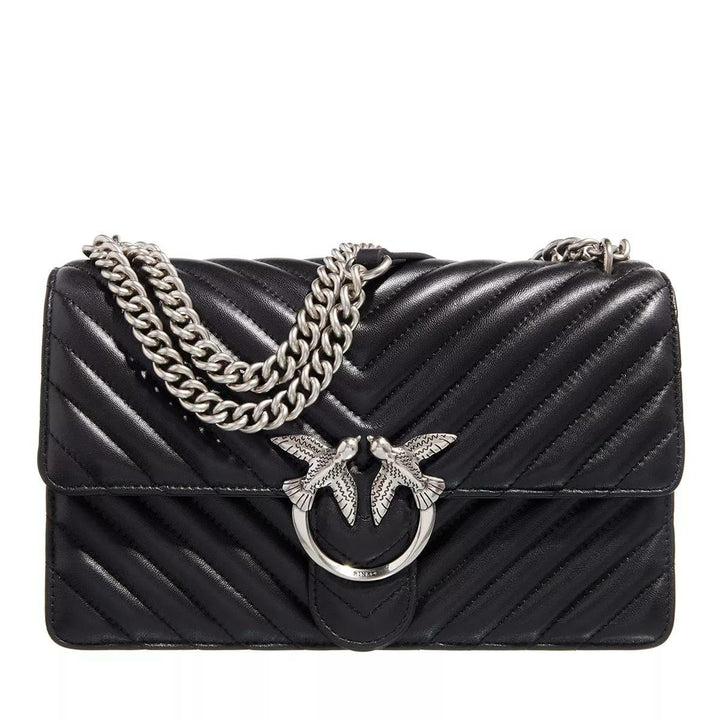 Pinko Damen Love One Classic Sheep Napp Liebe EINEN KLASSISCHEN DC-SCHAFNAPP Z99o_nero-old Silver, Z