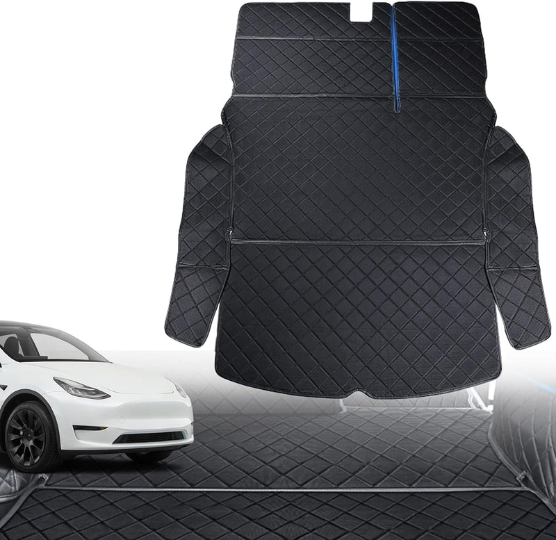 Kofferraummatten Kompatibel mit Tesla Model Y 2020 2021 2022 2023, Faltbare Cargo Mats Oxford Boot L