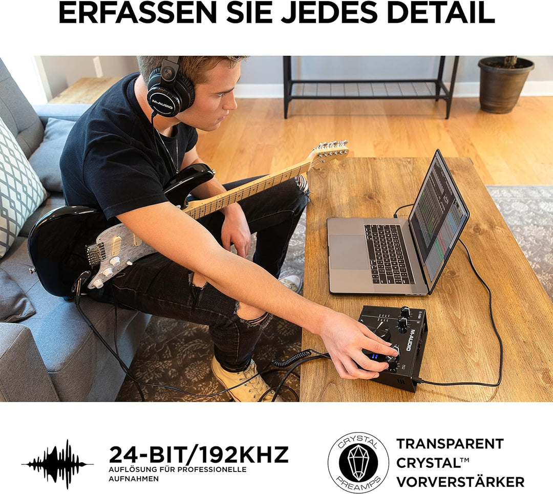 M-Audio AIR 192 | 4 - 2-in-2-out-USB-Audio-Interface mit MPC Beats und Ableton Live Recording-Softwa