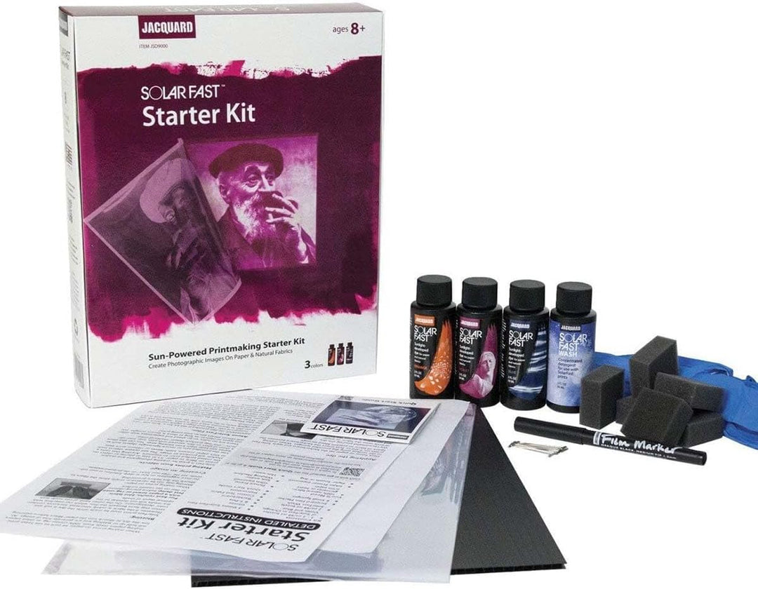 Jacquard SolarFast Kit, Papier, Leinwand, Stoff, Baumwolle, Mehrfarbig