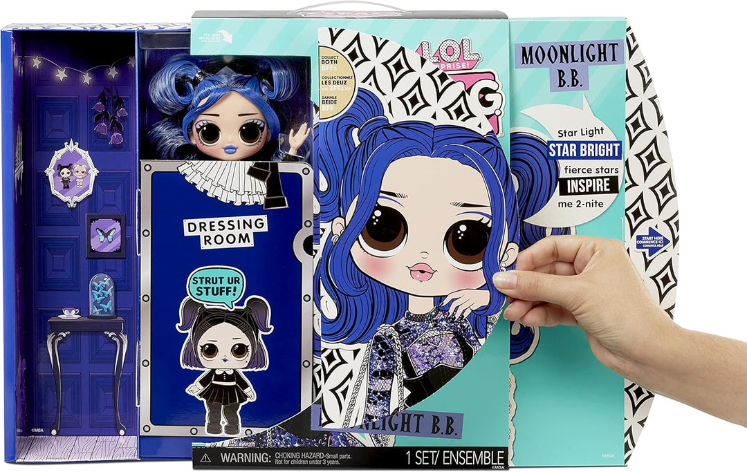L.O.L. Surprise! OMG Modepuppe MOONLIGHT B.B. - Mit 20 Überraschungen, Designer-Kleidung und modisch