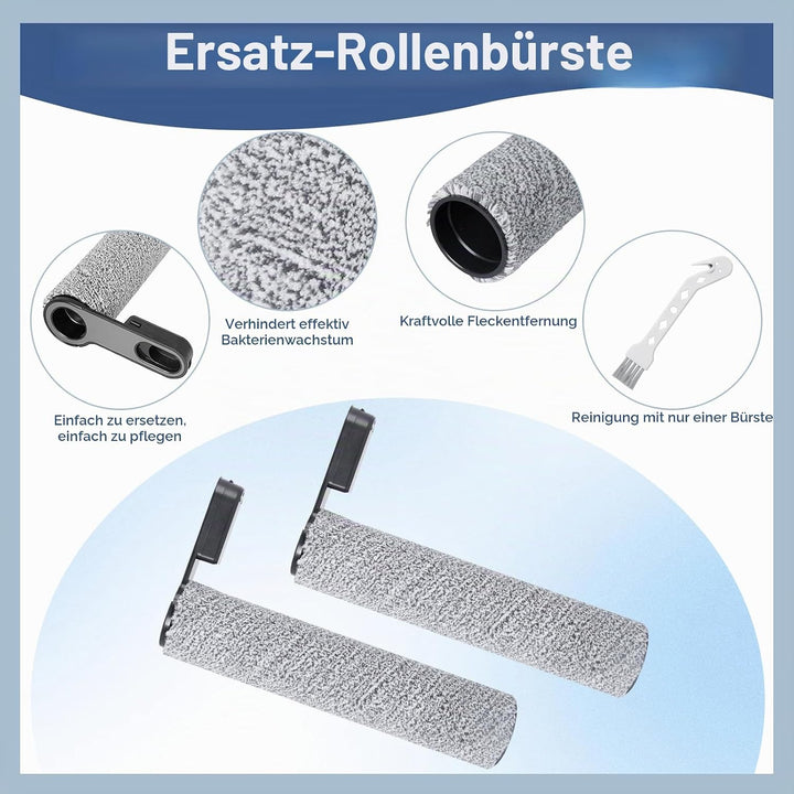 Bürstenrolle Filter Ersatzteile für Roborock Flexi/Flexi Pro Nass-Trocken-Sauger Zubehör (2 Bürstenr