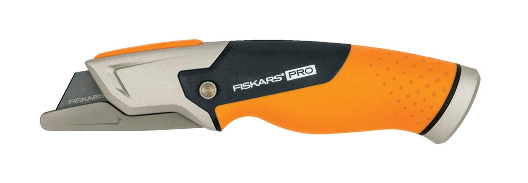 Fiskars Universalmesser mit feststehender Klinge, Länge 18,2 cm, Rostfreier Stahl/Kunststoff, Schwar