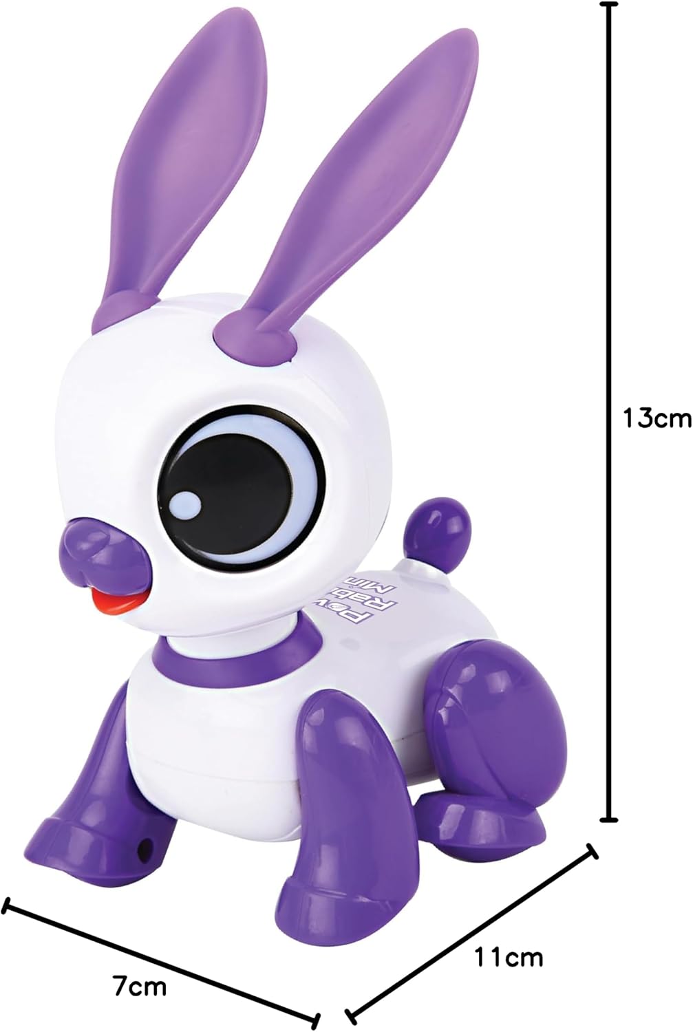 Lexibook Power Rabbit Mini - Mein Kleiner Hase Roboter - Hasenroboter mit Geräuschen, Musik, Lichtef