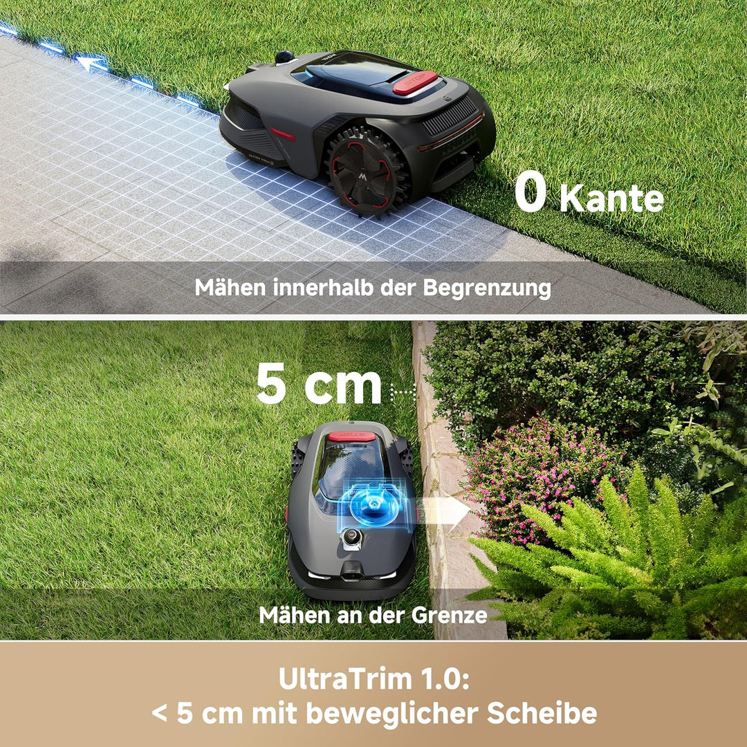 MOVA LiDAX Ultra 1600 Mähroboter ohne Begrenzungskabel mit 4G, 1600 m² LiDAX Ultra 1600 Grau, LiDAX