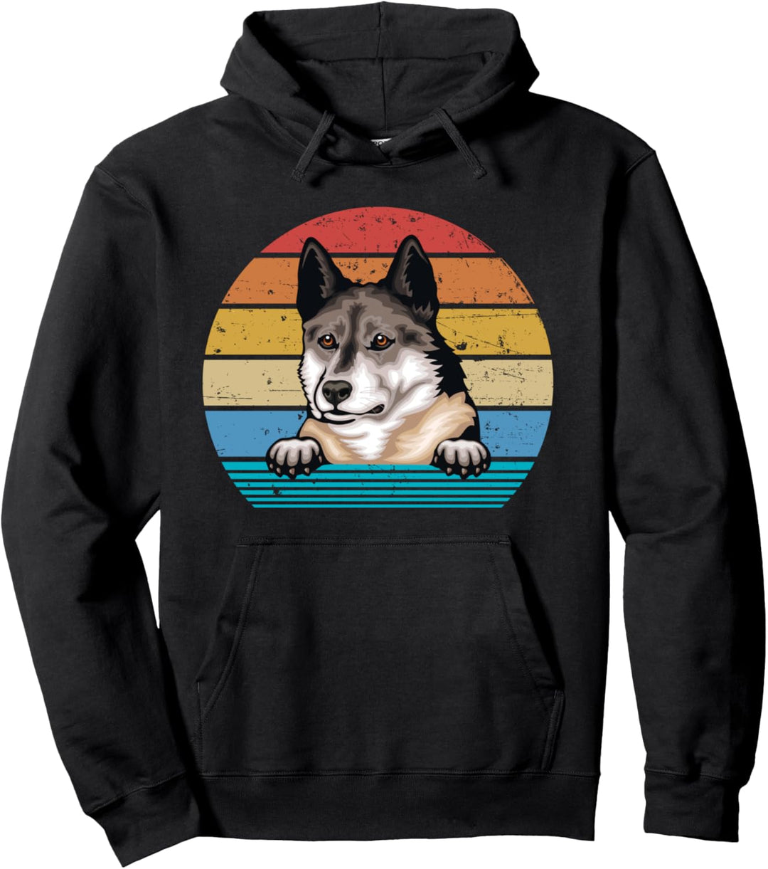 Retro Vintage West Sibirische Laika Pullover Hoodie