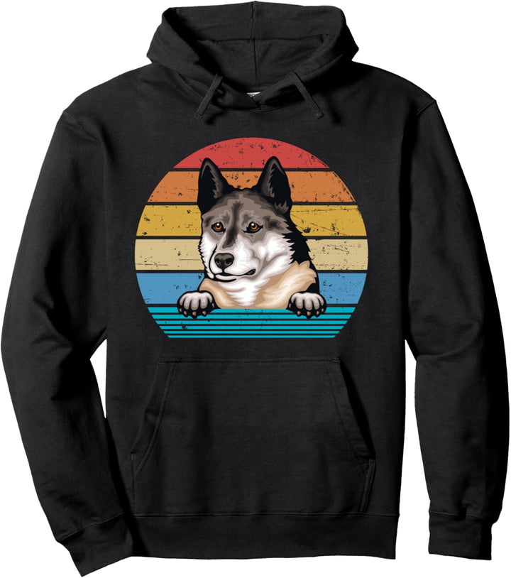 Retro Vintage West Sibirische Laika Pullover Hoodie