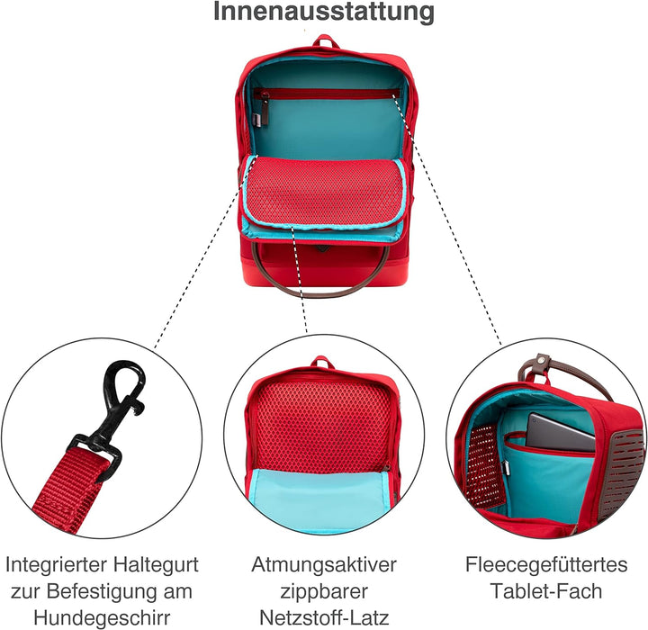 Kurgo Nomad Hunderucksack, Blau, Blau