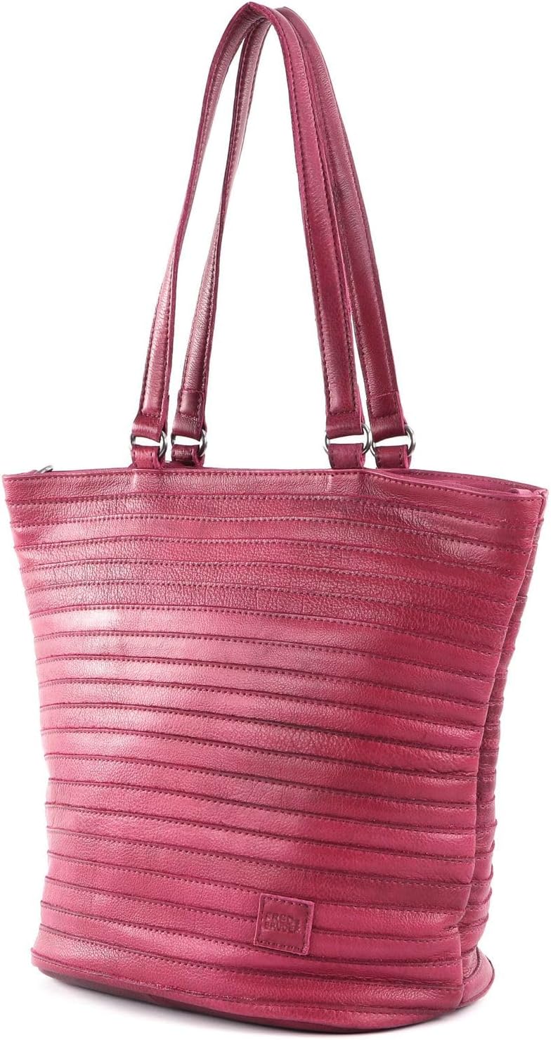 FREDsBRUDER Punz Shopper Tasche Leder 30 cm, orchid pink, Einheitsgrösse