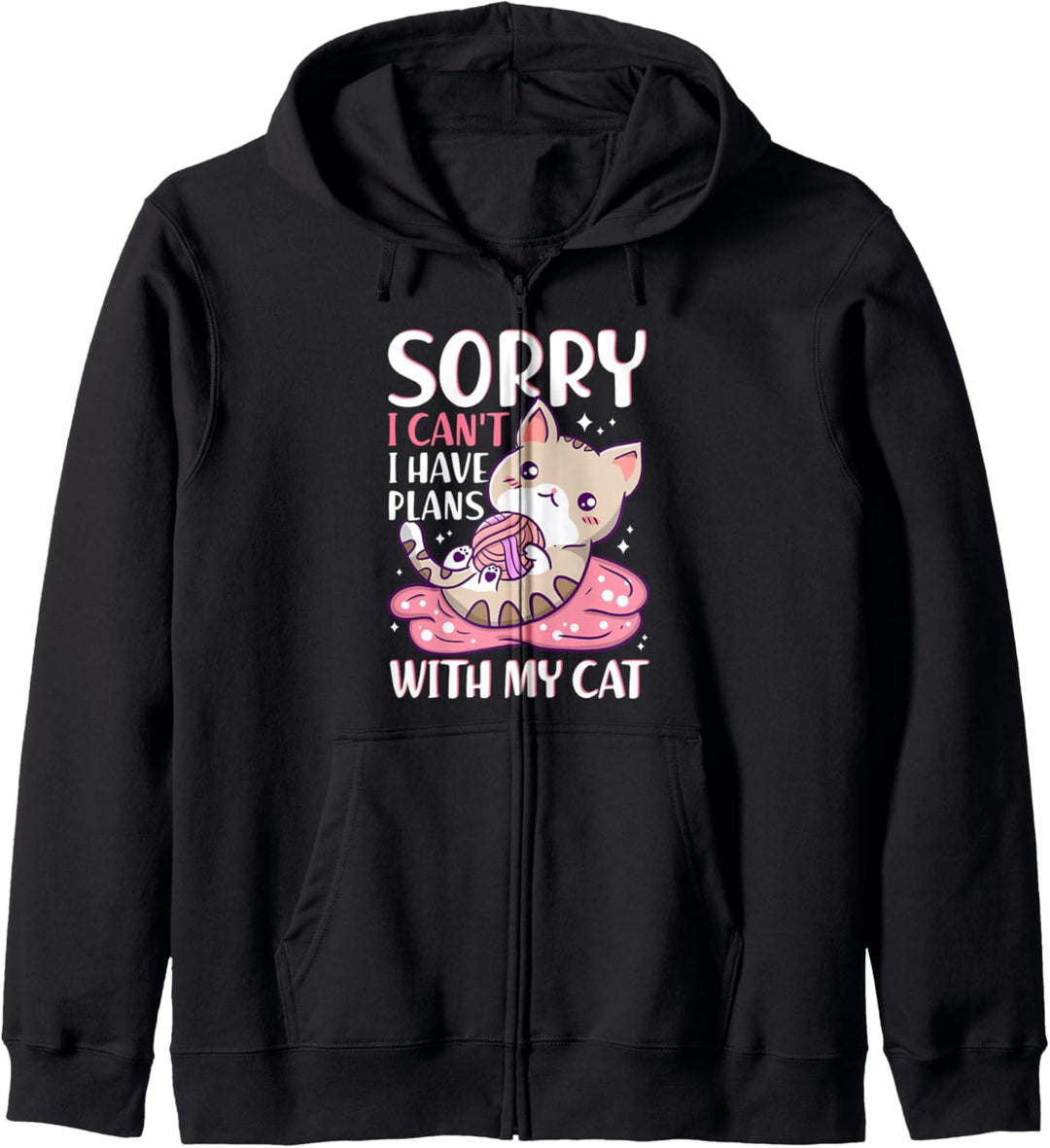 Tut mir leid keine Zeit - Ich habe Pläne mit meiner Katze Kapuzenjacke
