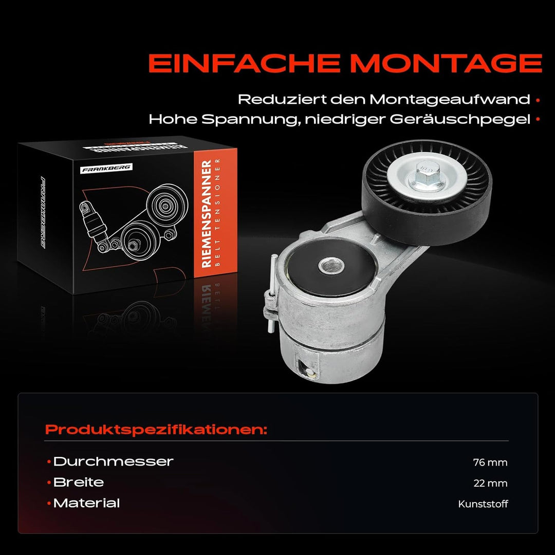 Frankberg Spannrolle Riemenspanner Keilrippenriemen für Astra G Astra H Corsa C Meriva Signum Tigra