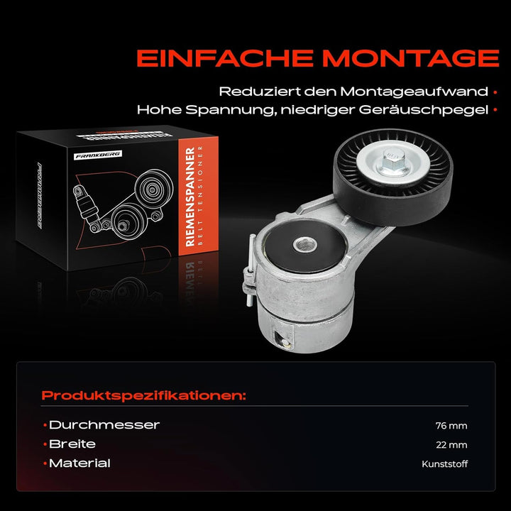 Frankberg Spannrolle Riemenspanner Keilrippenriemen für Astra G Astra H Corsa C Meriva Signum Tigra