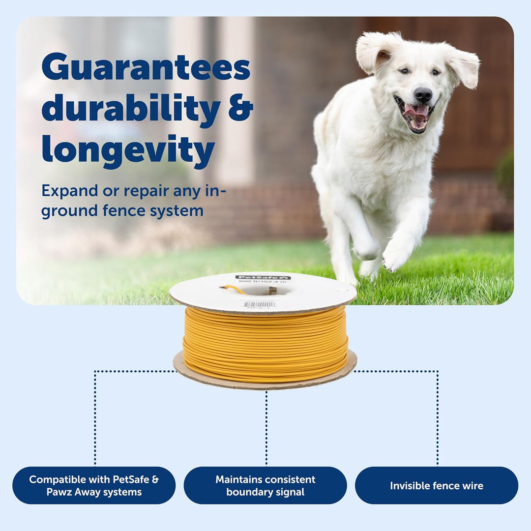 PetSafe Begrenzungsdraht, 152,4 m Spule mit solidem Kern 20-Gauge Kupferdraht, In-Ground Pet Zaundra