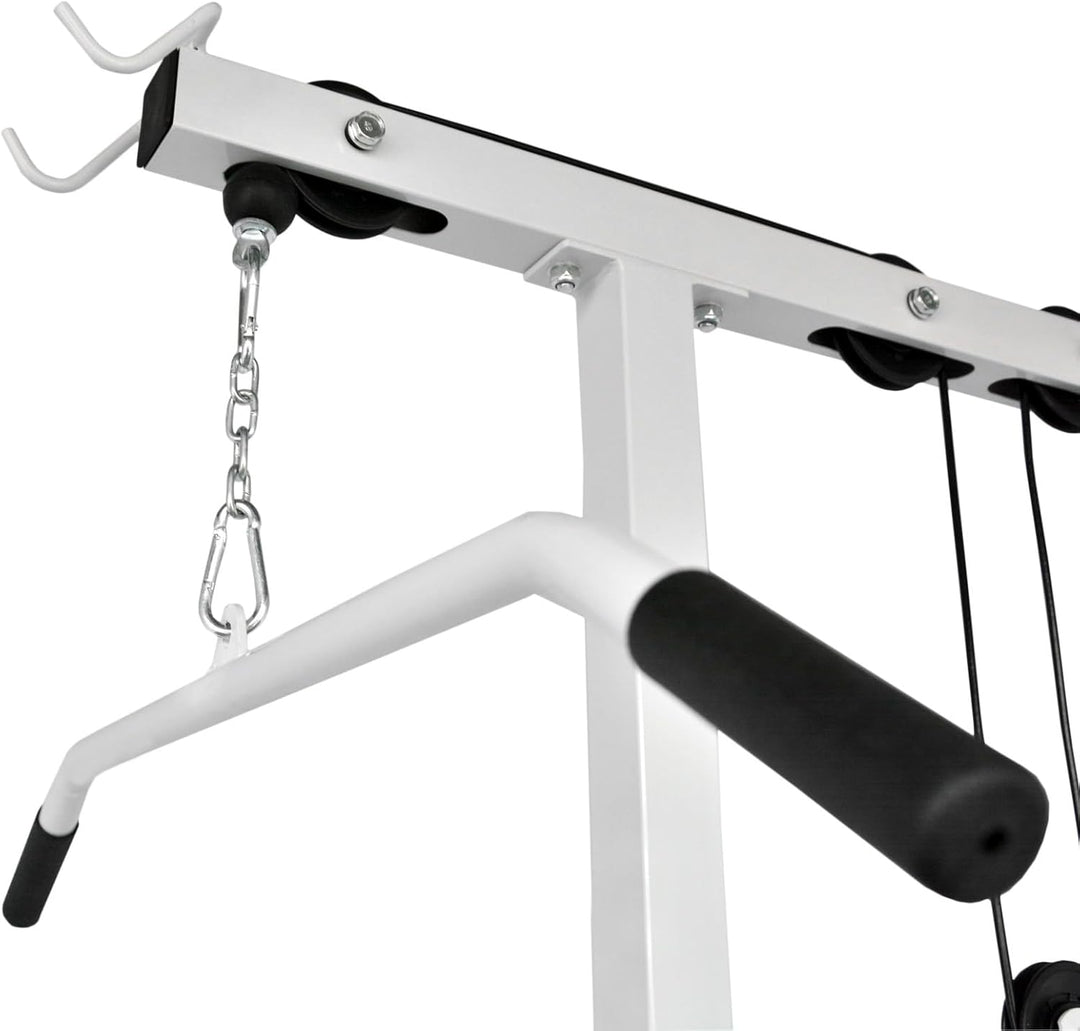 Hansson Sports® Latmaschine Latzugturm Latzugstation Seilzug mit Gewichten optinal C:Mit 67.5KG, C:M