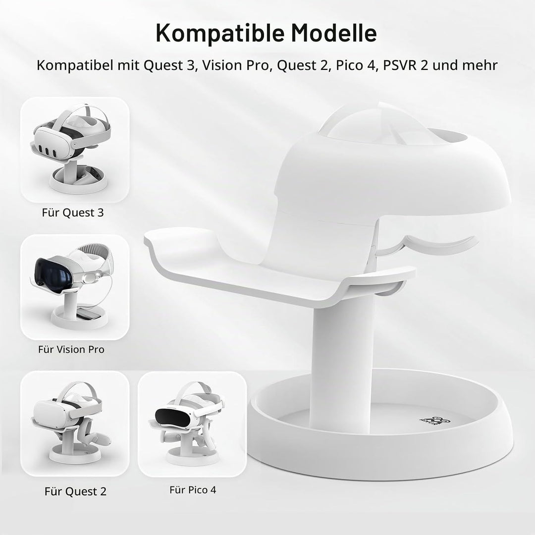 AMVR VR Stand Kompatibel mit Meta Quest 3s/Quest 3/Quest 2/Vision Pro/Pico 4 - Universal VR Headset