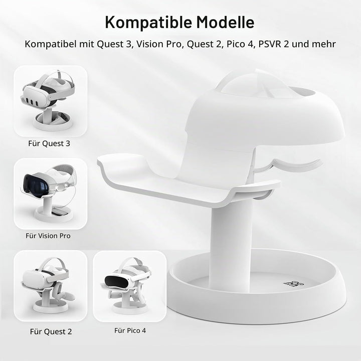 AMVR VR Stand Kompatibel mit Meta Quest 3s/Quest 3/Quest 2/Vision Pro/Pico 4 - Universal VR Headset