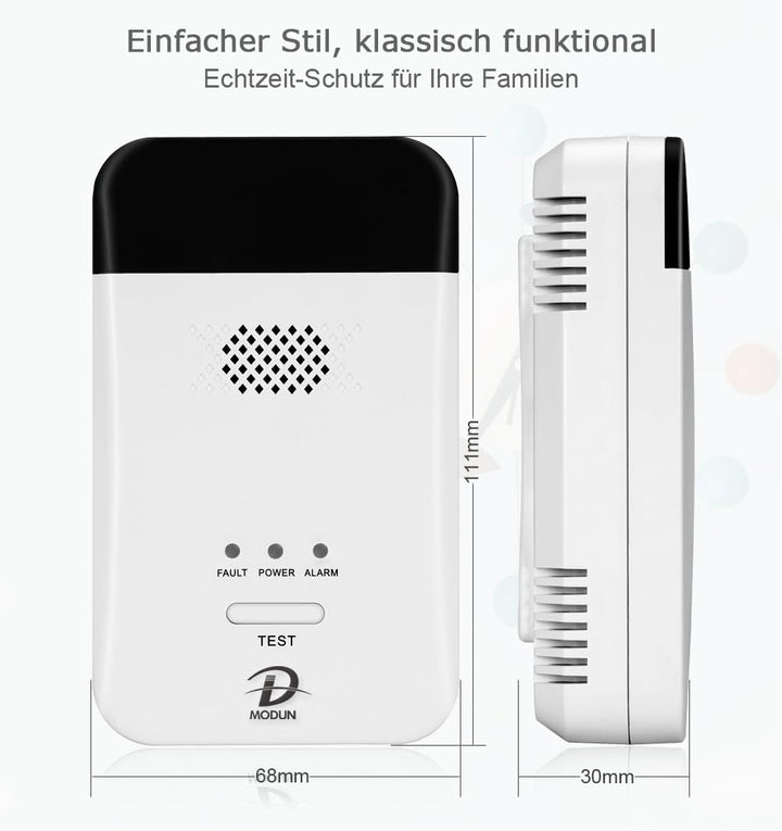 Gasmelder, LPG | Erdgas | Kohlegas-Lecksucher, Plug-in-Sensor-Gasmonitor mit akustischem Alarm und L