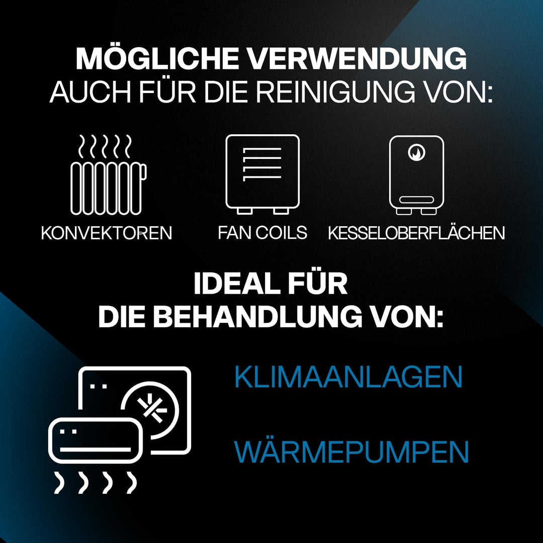 Errecom Clima-Net, Reiniger für Klimaanlagen, Filter, Lamellen und Aussengeräte, 1L Clima Net, Clima