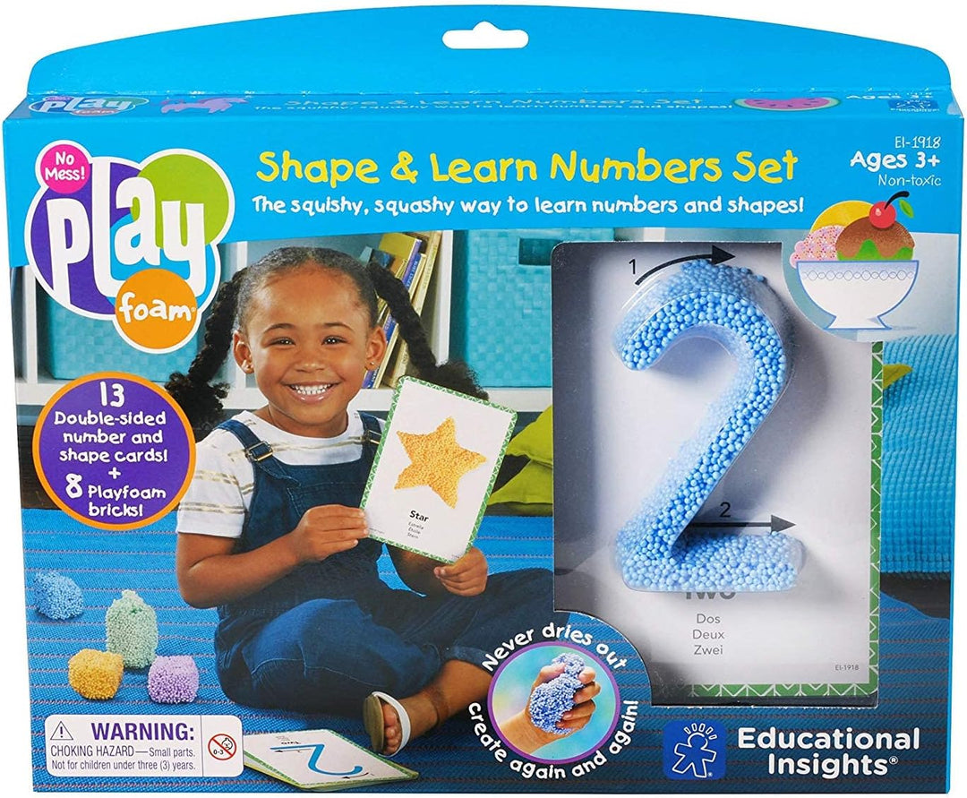 Learning Resources Playfoam Shape & Learn Zahlen-Set, Kinder ab 3 Jahren, Zahlen Lernen & Formen nac