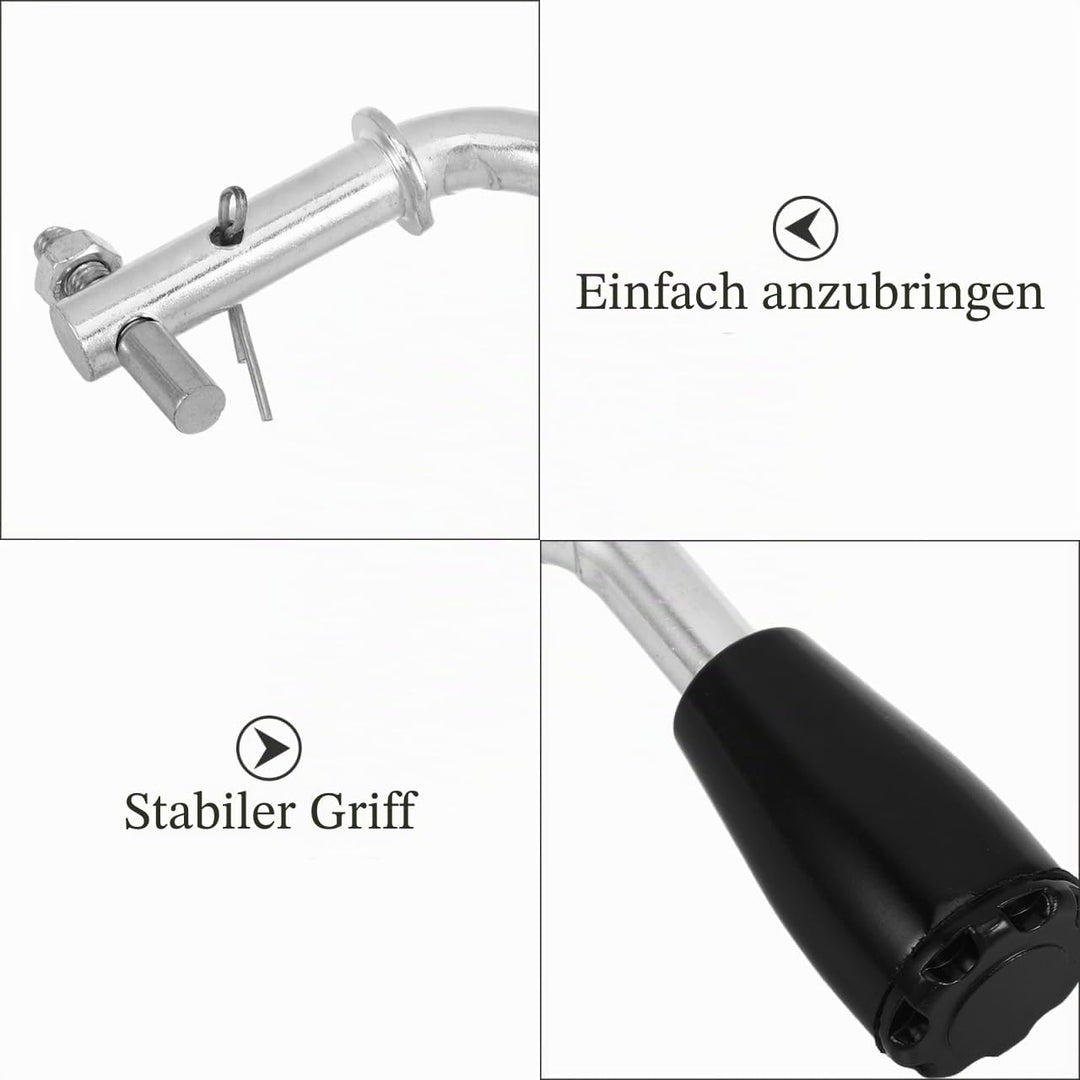 Alipis Hitzebeständiger Kamin Ofentürgriff aus Kompatibel mit Holz und Kohleöfen Leichter Ersatzgrif