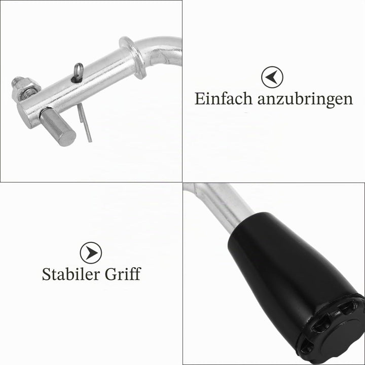 Alipis Hitzebeständiger Kamin Ofentürgriff aus Kompatibel mit Holz und Kohleöfen Leichter Ersatzgrif