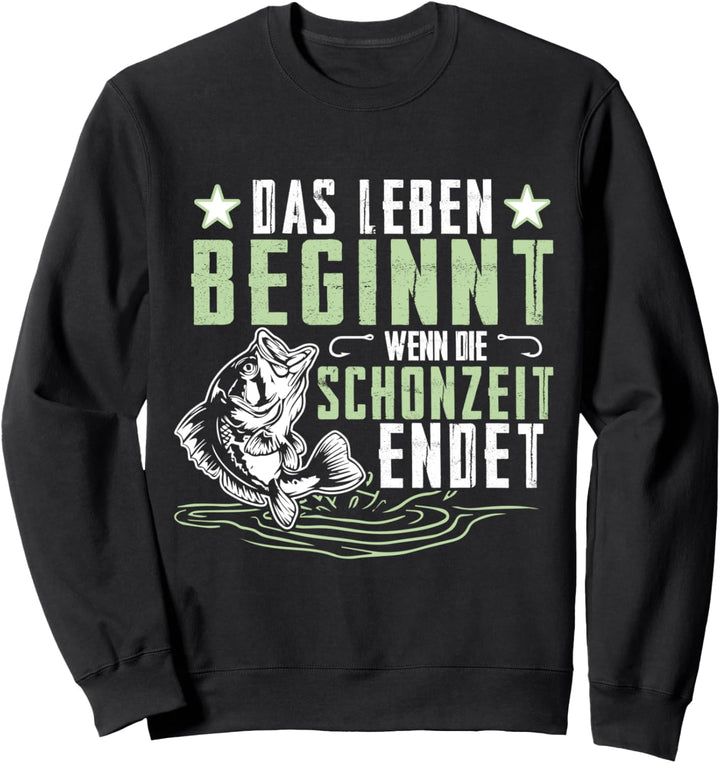 Angelrute Köder Angelhaken Fischer Fisch Angler Angeln Sweatshirt
