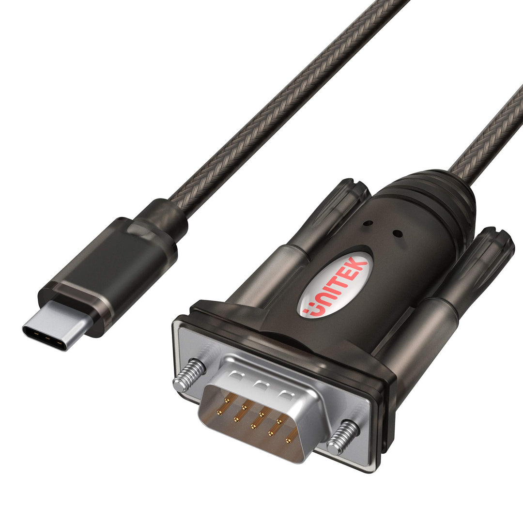 UNITEK Y-1105K USB C zu Seriell Konverter RS-232, Kabel 1,5m, Serielle Schnittstelle, die HotPlug, K