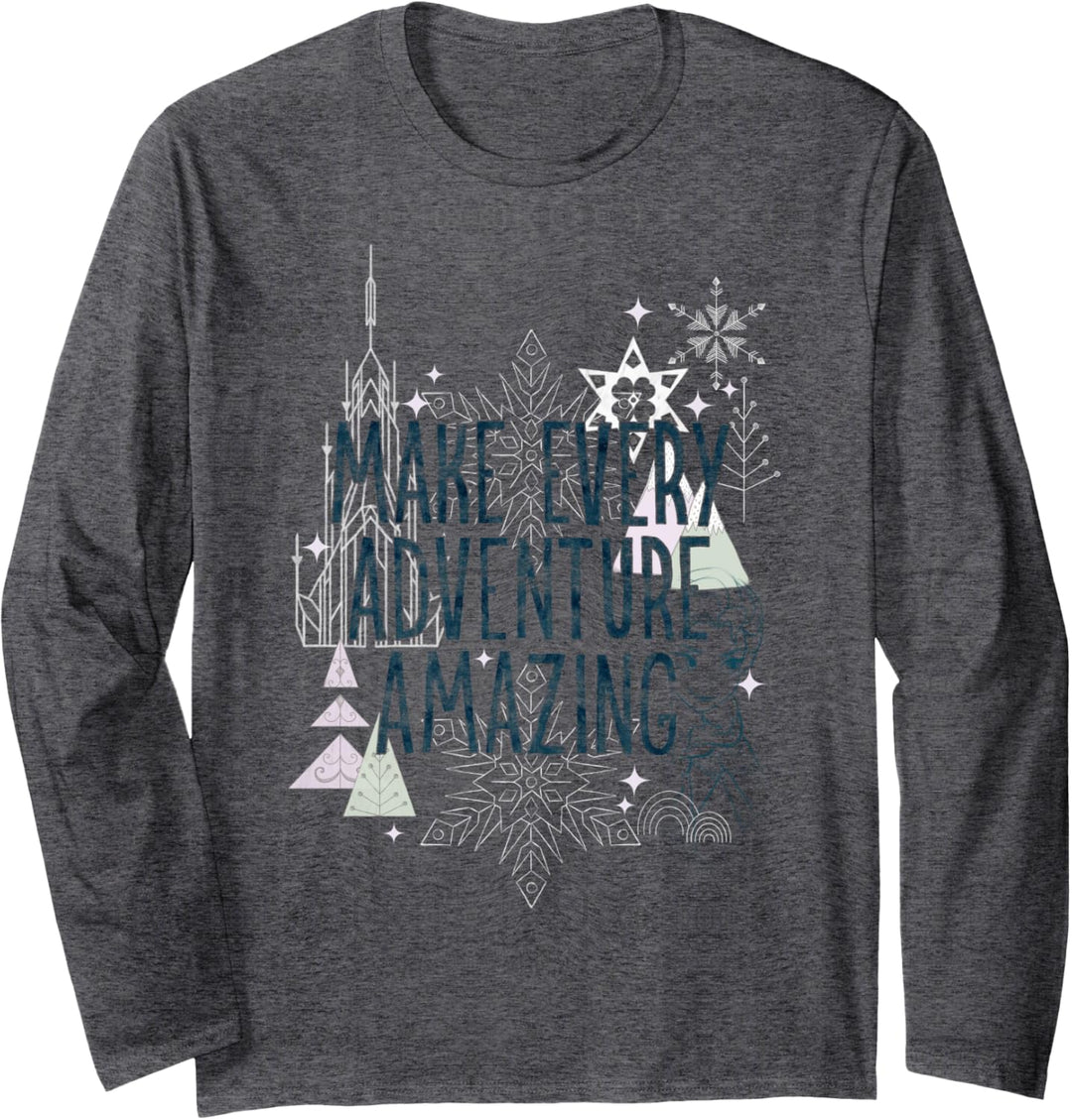 Disney Frozen Every Adventure Quote Langarmshirt