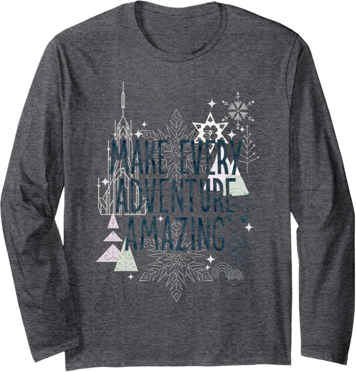 Disney Frozen Every Adventure Quote Langarmshirt