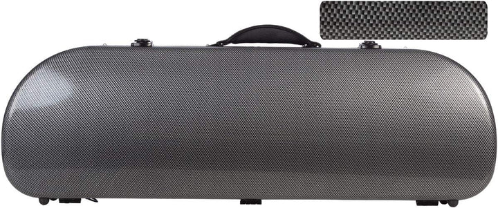 Geigenkoffer Glasfaser Street 4/4 carbon looking M-Case + Notentasche