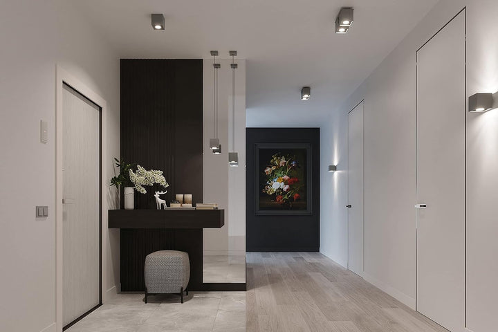 SOLLUX lighting Quad 1 Deckenleuchte mit Rechteckigem Schirm - Deckenleuchte Wohnnzimmer Pendelleuch