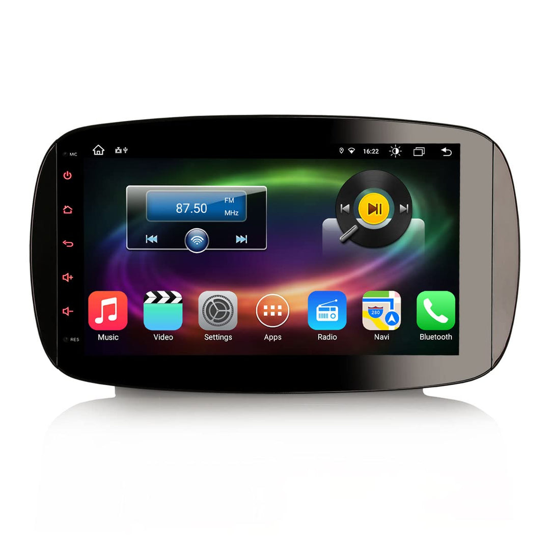 Erisin 8-Kern Android 13 Autoradio GPS Navigation für Mercedes-Benz SMART 9 Zoll HD Touchscreen Unte