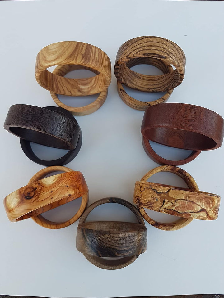 Estefanos Holzarmreif für Damen, Zauber der Natur - Armreif aus Edelholz: Nussbaum - Handmade German