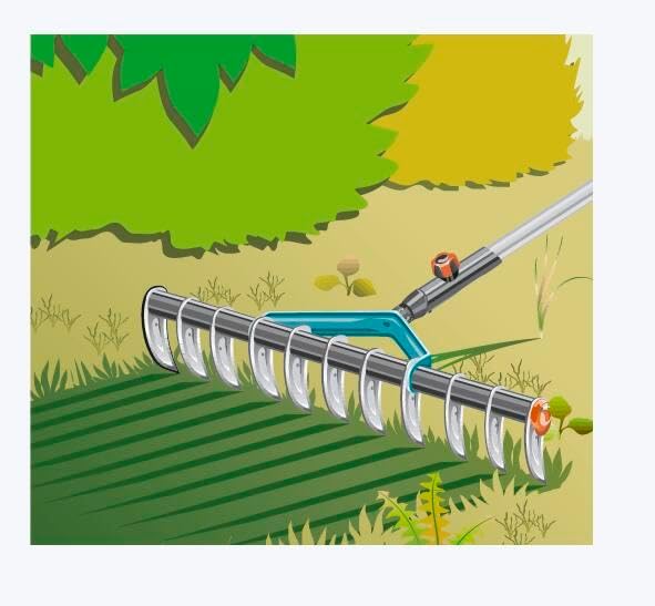 Gardena combisystem-Rasenlüfter: Manueller Vertikutierer mit 35 cm Arbeitsbreite, ideales Gartenzube