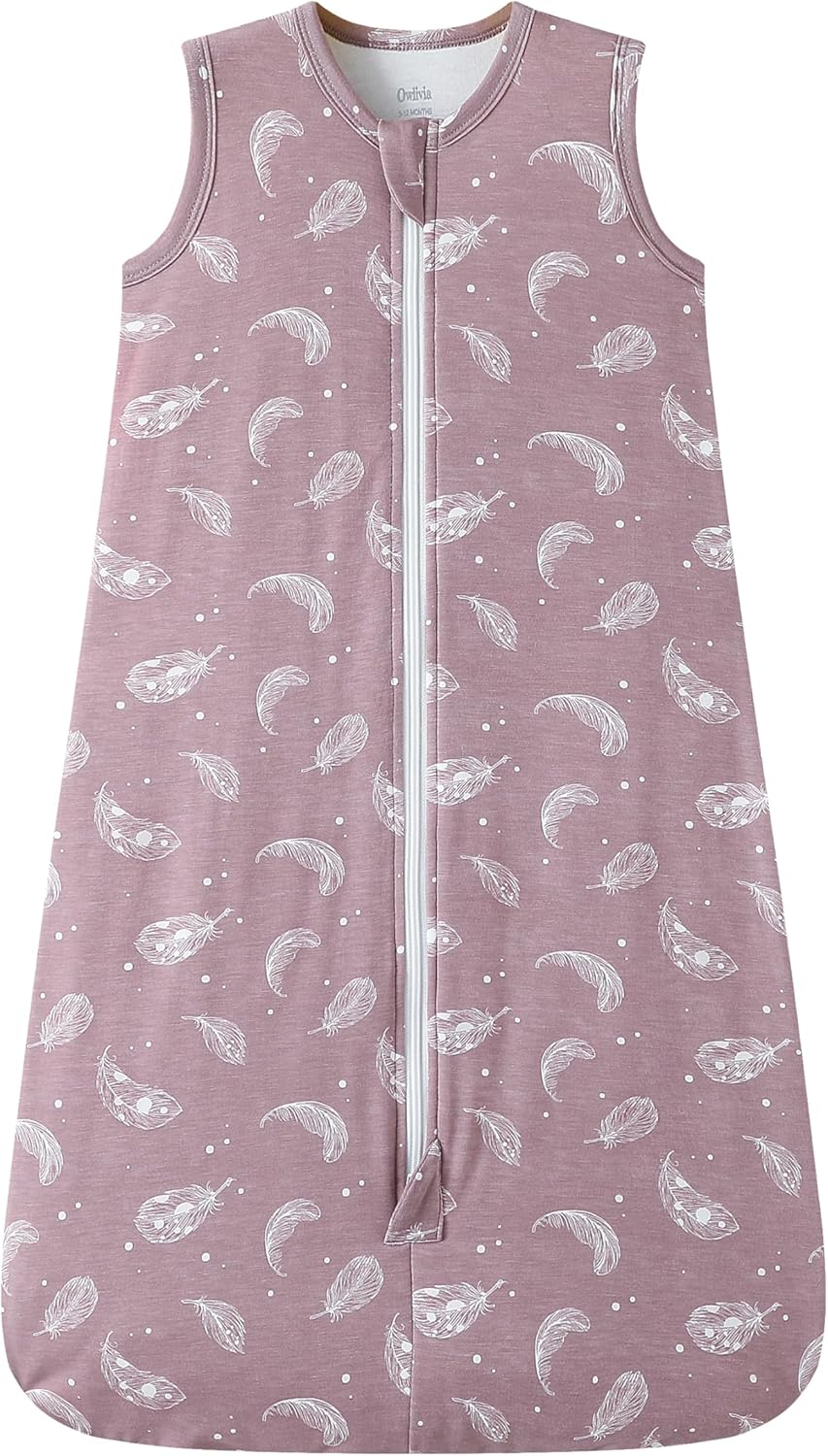 Owlivia Bambus Baby Schlafsack Unisex Kleinkinder-Schlafsack 1.0 TOG Tragbare Decke Baby Jungen Mädc