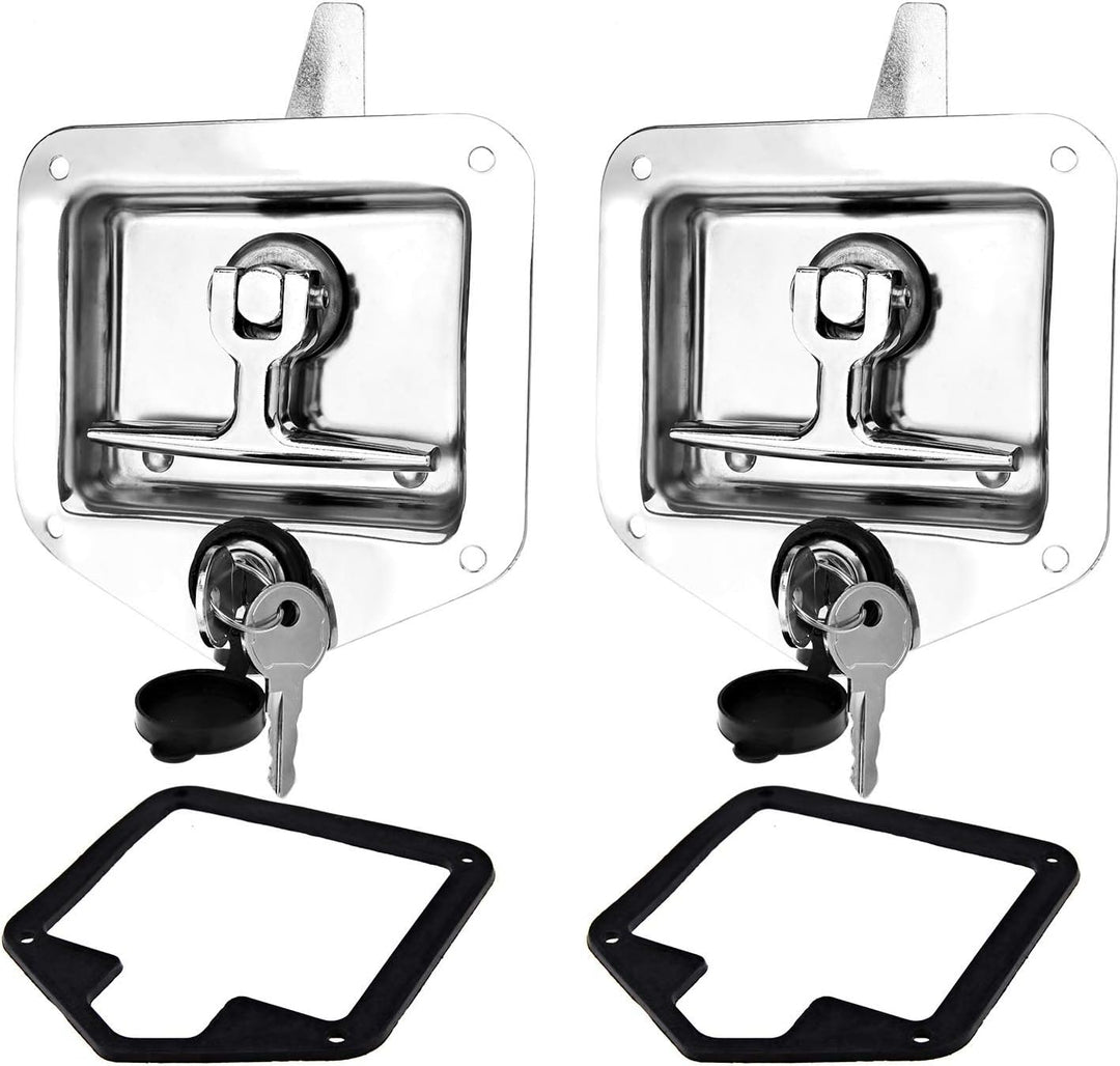 OTOTEC 2 Satz T Griff Cam Latch Verschluss mit Befestigungslöchern Schloss Staubschutz Kit 304 Edels