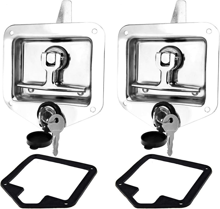 OTOTEC 2 Satz T Griff Cam Latch Verschluss mit Befestigungslöchern Schloss Staubschutz Kit 304 Edels