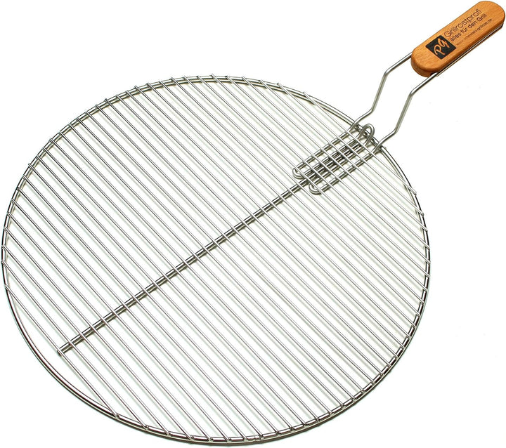 Grillrostprofi Edelstahl-Grillrost, rund mit einsteckbarem Handgriff für Kugelgrill 57 cm 57cm mit G