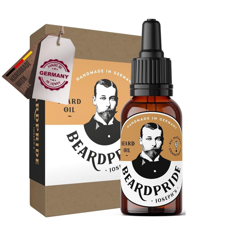 BEARDPRIDE Bio Bartöl Herren I Original Bart Öl aus dem Barbershop I Bartpflege Öl für weichen Bart