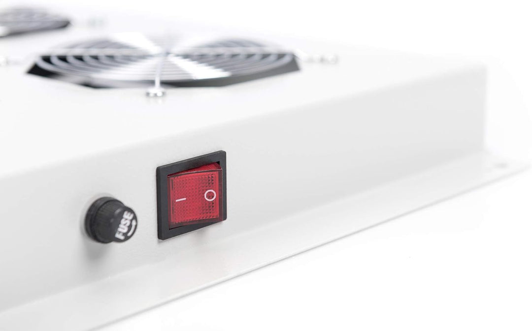 DIGITUS Dachlüftereinheit für NW-Schrank (Dynamic / Unique) & SRV-Schrank (Dynamic) - 2x Lüfter - Th