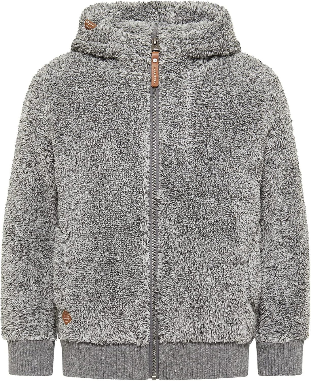 Ragwear Valentyna Mädchen Sweatjacke Sweatshirt mit Kapuze Plüsch Teddyfell Jacke Cardigan Strickjac