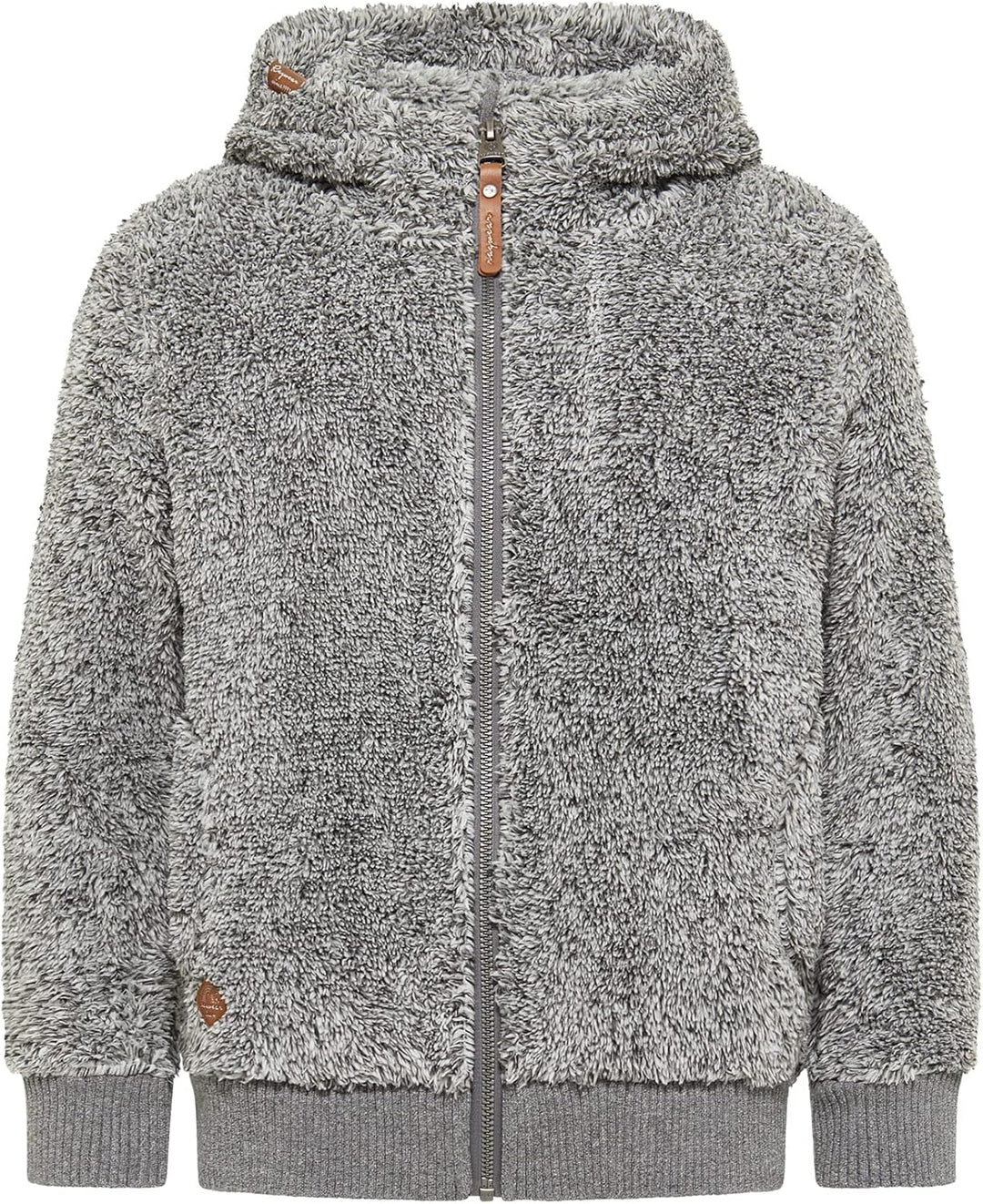 Ragwear Valentyna Mädchen Sweatjacke Sweatshirt mit Kapuze Plüsch Teddyfell Jacke Cardigan Strickjac