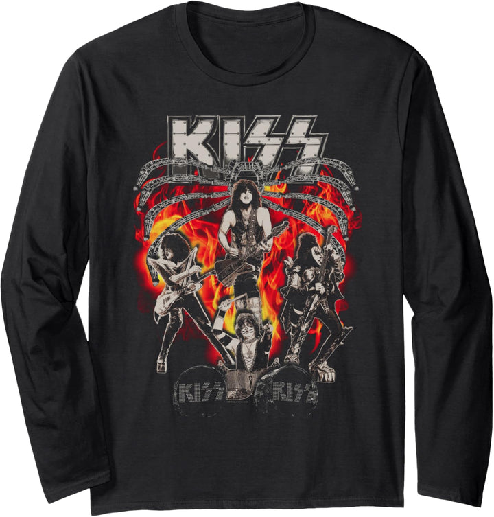 KISS - Spinne Bühne Langarmshirt